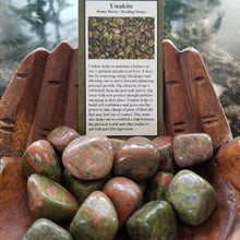 Load image into Gallery viewer, Unakite Jasper Tumbled
