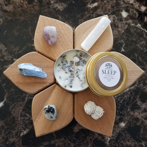Meditation Candle and Mystery Crystals Kit