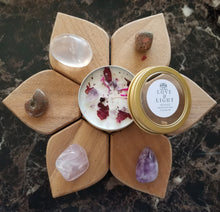 Load image into Gallery viewer, Meditation Candle and Mystery Crystals Kit
